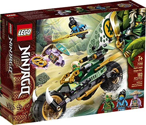 NINJAGO Lloyd’s Jungle Chopper Bike 71745 Building Kit; Ninja Bike Toy Featuring NINJAGO Lloyd and NYA Minifigures, New 2021 (183 Pieces); Top Toy for Kids Who Love Action-Packed Creative Play - Lego - Immagine 3