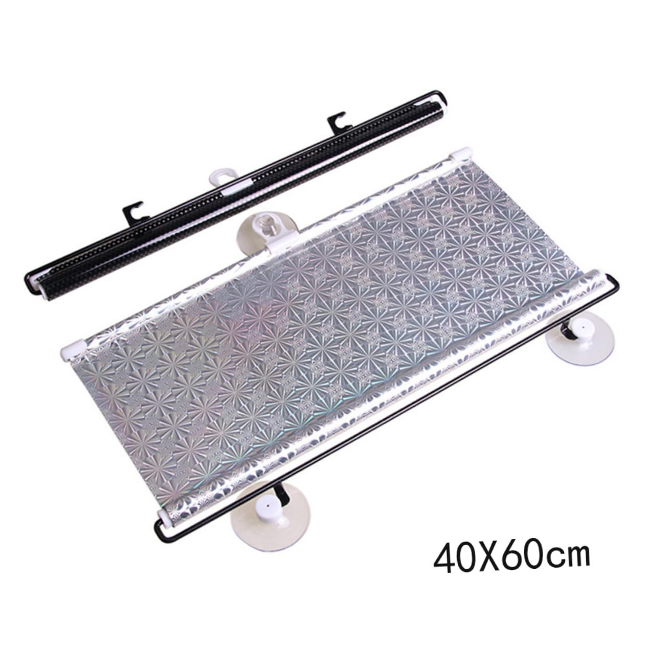 Mikinona 3 Pezzi Tendine Parasole Per Finestrini Auto Con Riavvolgimento Automatico Per Finestrini Laterali 40x60 Cm Argento Uv