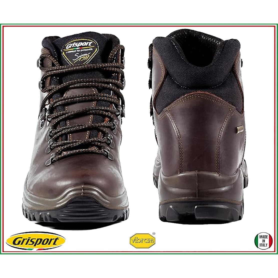 Grisport scarponcini trekking uomo WOLF TREK impermeabili membrana GRITEX scarponi da trekking fondo VIBRAM