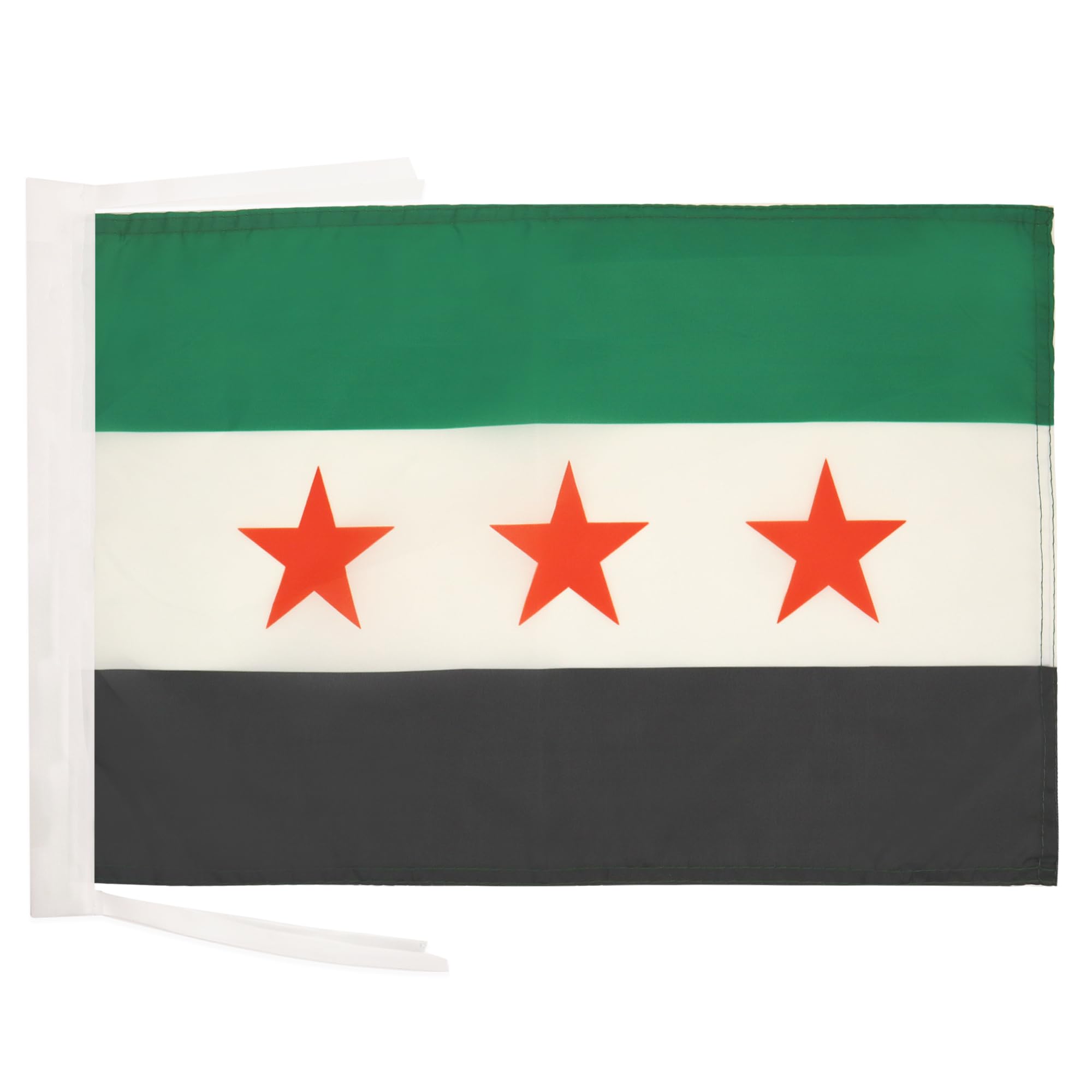 Sponsored Ad – AZ FLAG - Free Syrian Army Flag - 18'' x 12'' - 100% Polyester Army of Syria Small Banner with Two Cords - Fade Resistant - Vivid Colors - 18x12 in - 45x30 Cm