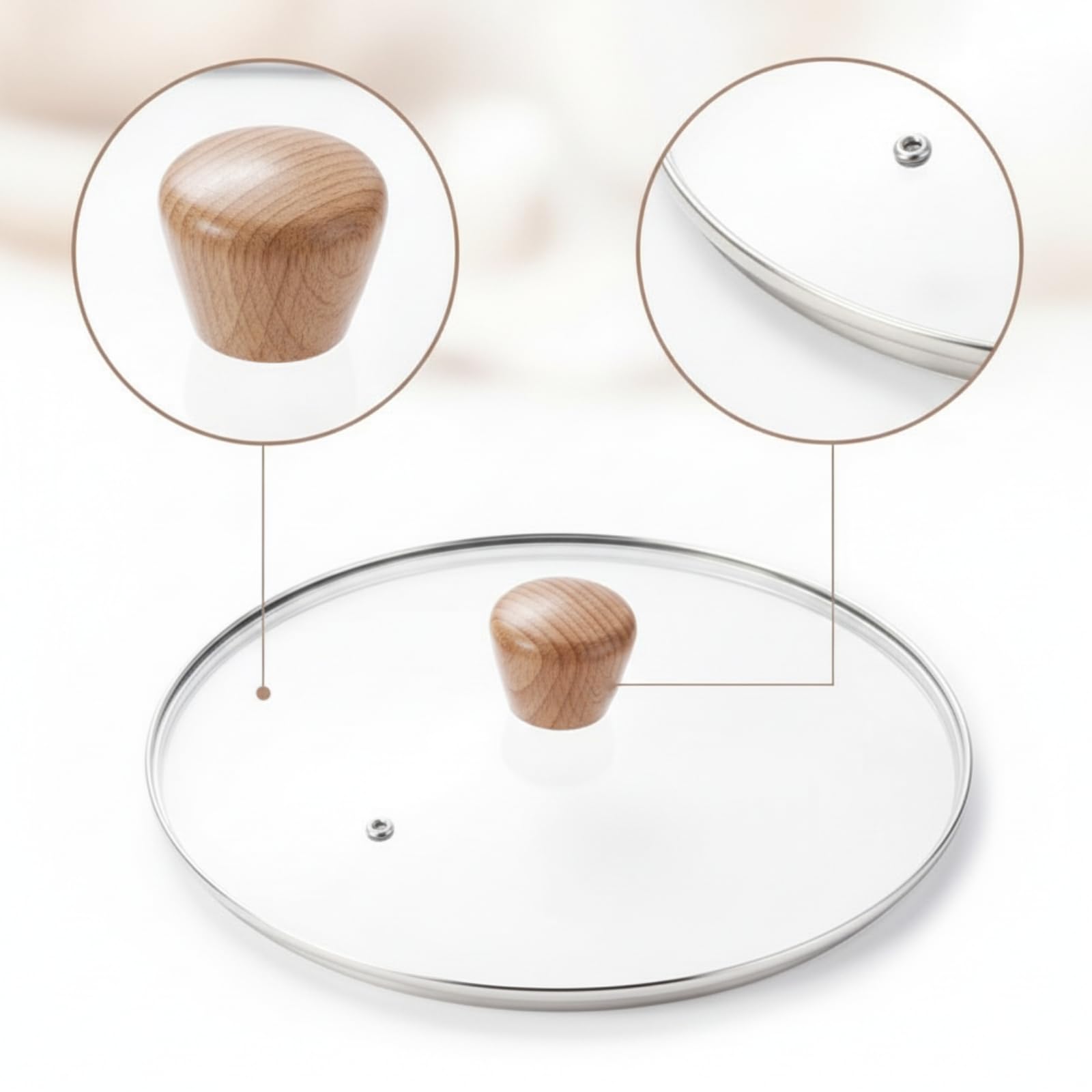 Tapa Olla Resistente Al Temperatura Alta Tapa Utensilio para Recipientes, Cocina, 36 Cm