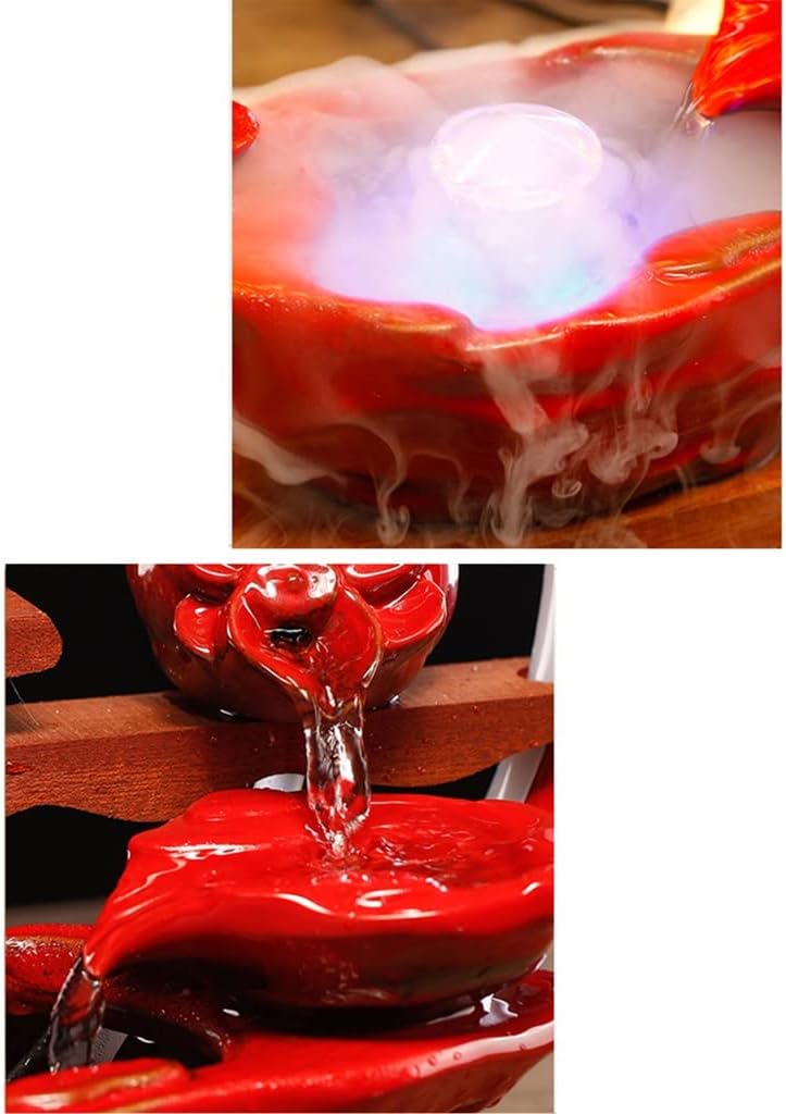 Wedding Gifts for The Newlyweds Decoration Living Room Decoration Wedding Room A Pair of Lights Circulating Water Gifts (Color : A Size : 39.512.38.5)