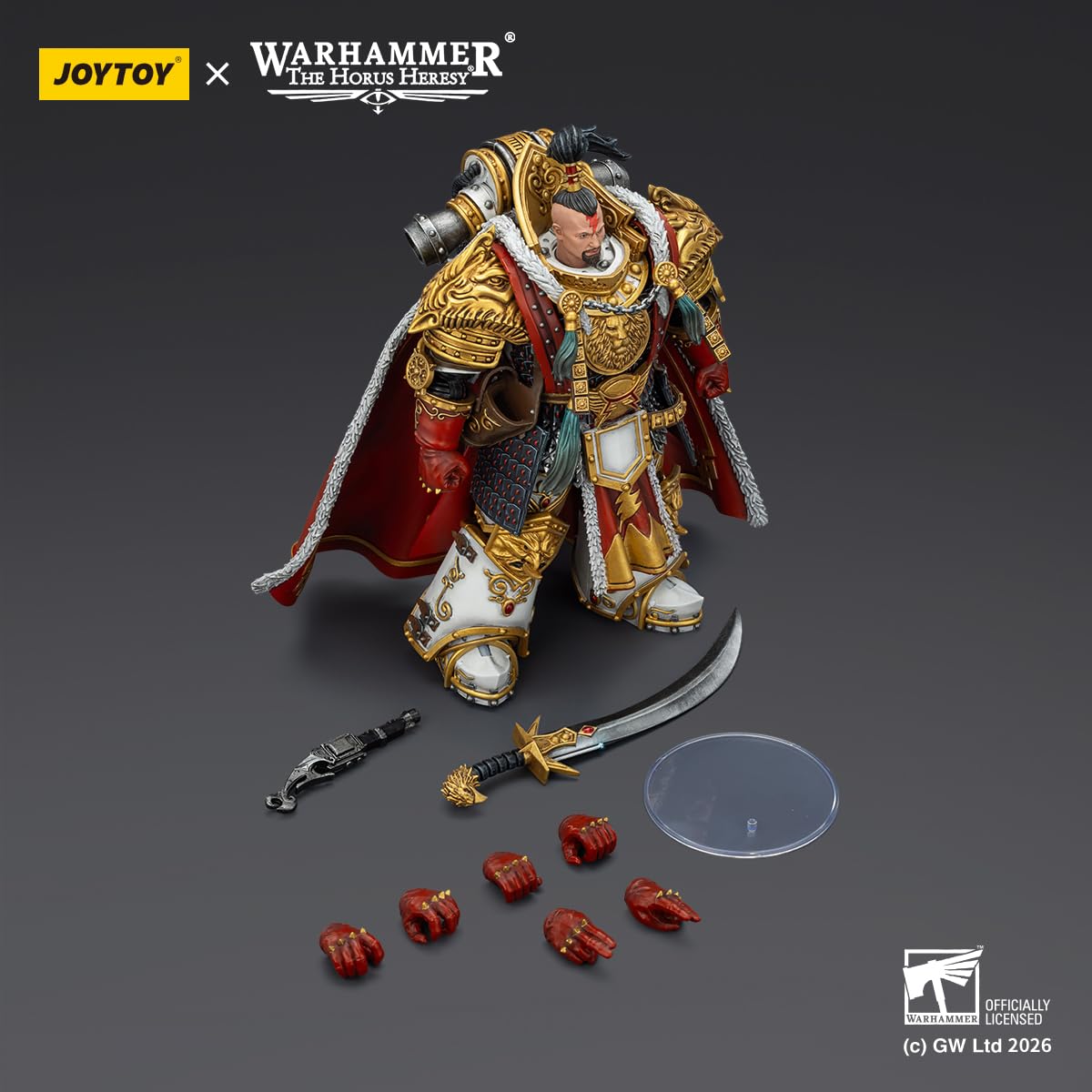 TOYVERSE JOYTOY Warhammer The Horus Heresy White Scars Jaghatai Khan Primarch z V Legion skala 1/18 figurka figurka postaci od 15 lat