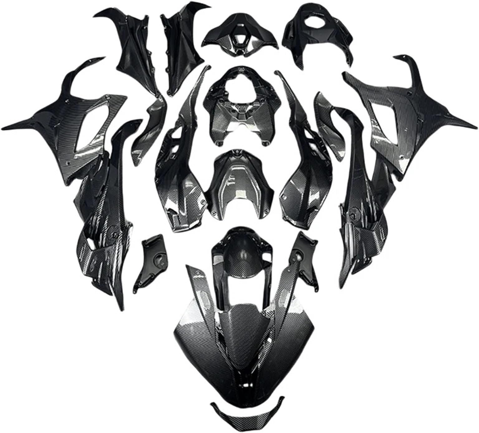Suitable Compatible With M/W S1000RR 2023-2024 ABS Injection Full Fairing Body Kit 2023 2024 Shell Carbon(ABS Carbon)