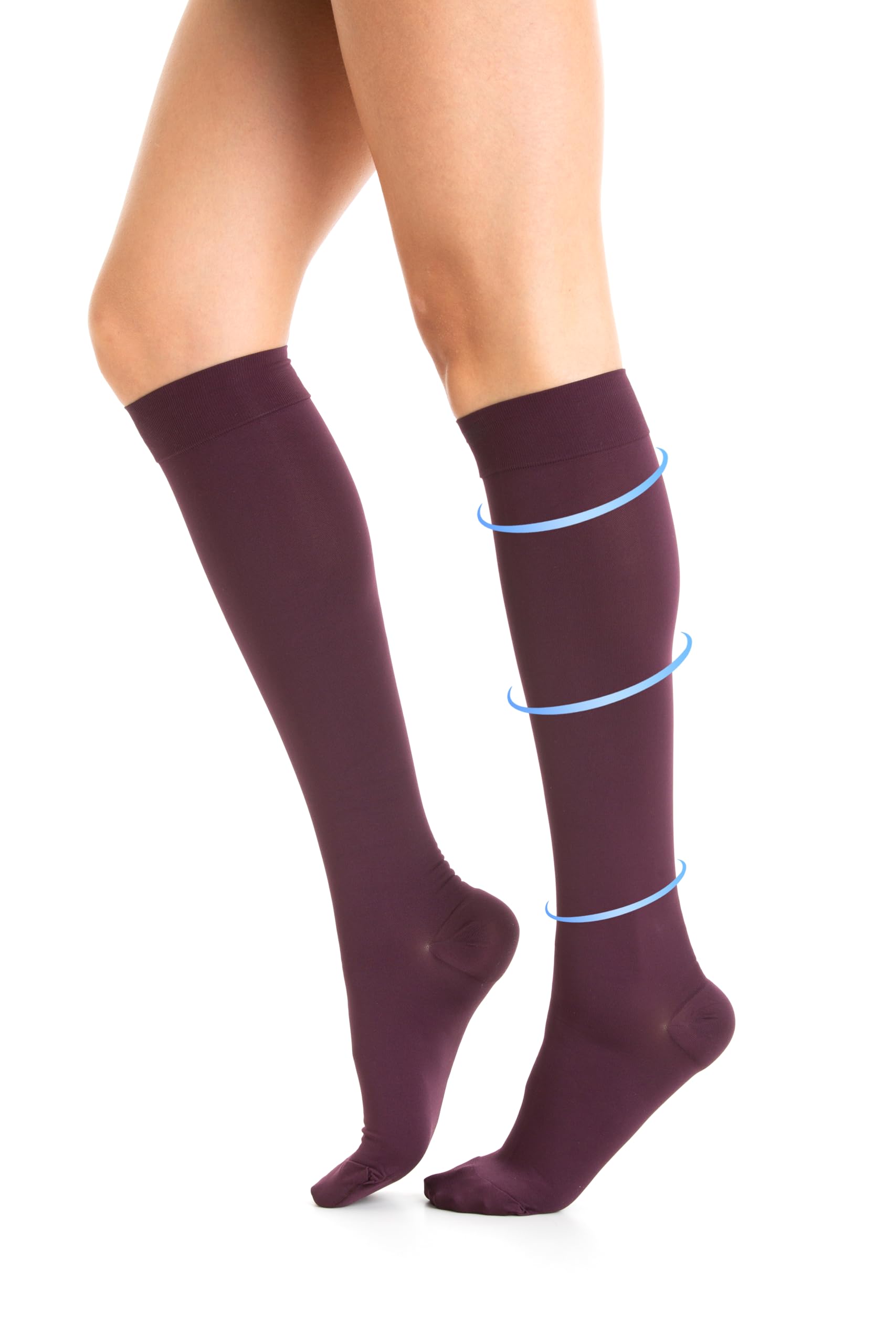 Gambaletto Soft, Calze a Compressione Graduata 23-32 mmhg Classe 2-K2 al Ginocchio