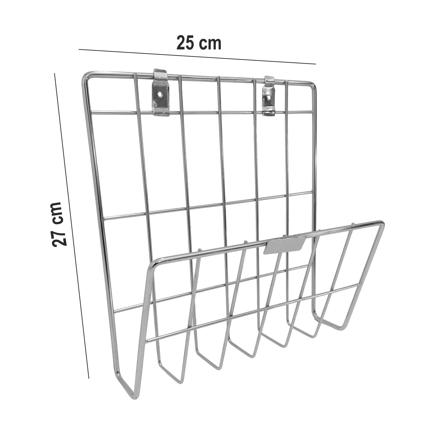 TOPAZ Stainless Steel Magazine Holder - Wall Mounted -3
