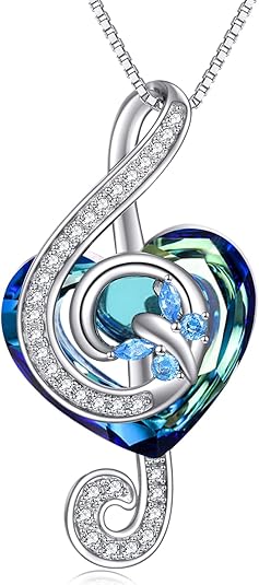 Amazon.com: POPKIMI Gifts for Music Lover Musical Note Necklace ...