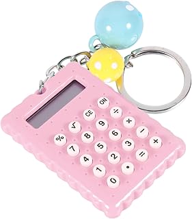 TEHAUX 2 Peças Calculadora De Bolso Calculadora Infantil Calculadora Pequena Para Crianças Novidade Calculadora Chaveiro Calculadora Com Chaveiro Calculadora Adorável Calculadora Básica