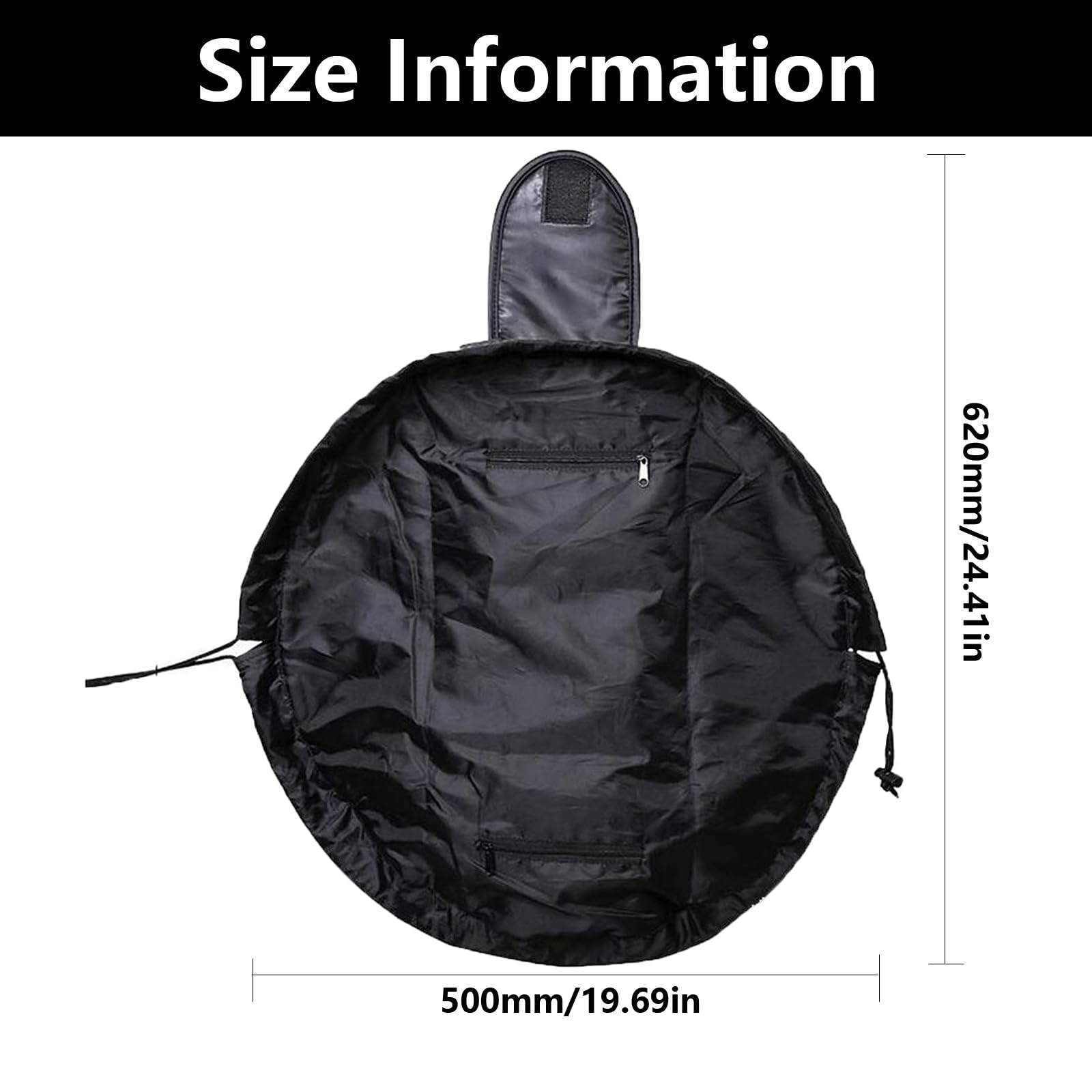 Lazy Drawstring Makeup Bag, Lay Flat Makeup Bag, Large Capacity Travel Cosmetic Bag, Waterproof and Portable Makeup Bags - Image 2