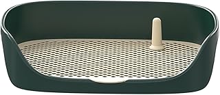 Baoblaze Dog Toilet Trainer Corner, Portable Cleaning Tool Indoor Outdoor for Cat, Anti Splashing Litter Pan Puppy Training Potty Tray, Green S