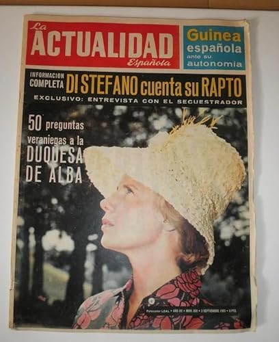 Genérico REVISTA LA ACTUALIDAD ESPAÑOLA 609 DUQUESA DE ALBA DI STEFANO 1963