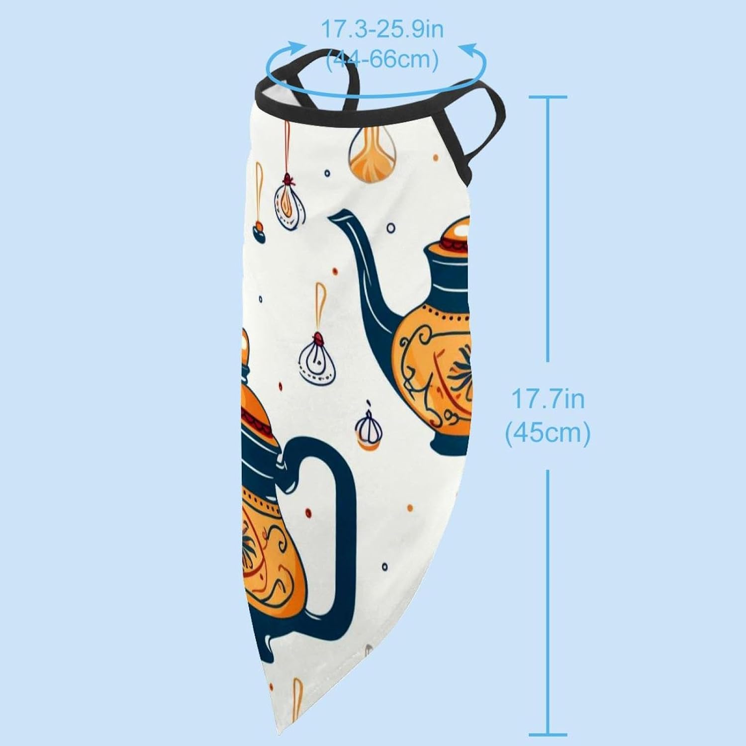 4 Pieces Arabian Tea Kettle Neck Gaiter Bandana Face Mask, Sun Cooling Scarf Gator Cover Head for Men Women