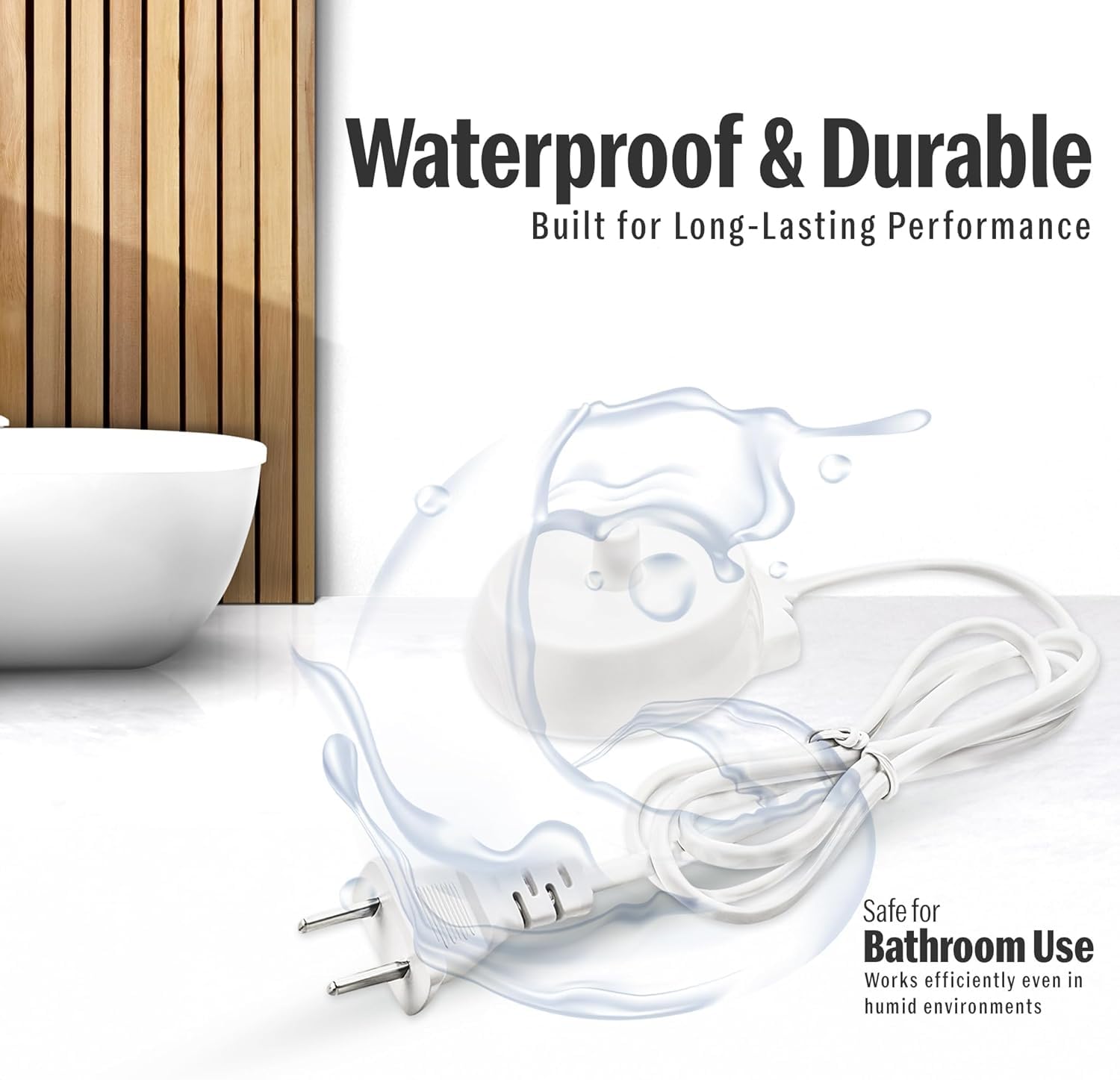 Oral-B 2 Pin 240V Electric Toothbrush Model 3757 Replacement Charger Compatible with Braun Oral-B Pro 1000, 2000, 3000, 4000, 9000 & More – Waterproof, Lightweight & Travel-Friendly — Amazon image 2