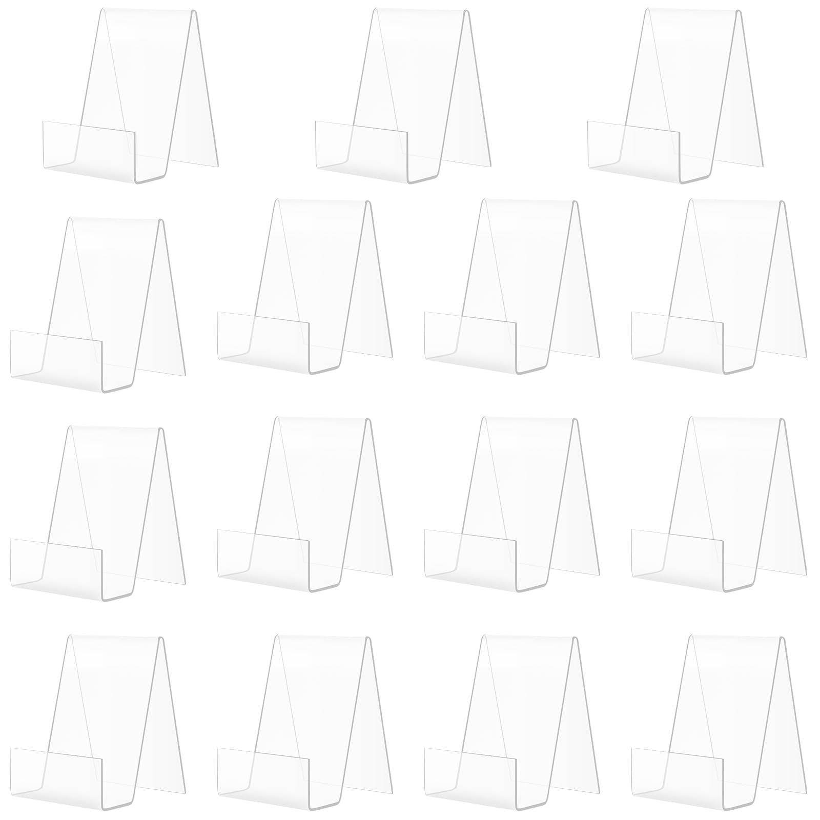 15 soportes de acrílico para libros PINGEUI transparentes de 7,5x9x10,5 cm 7