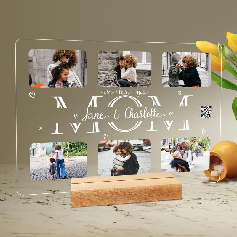 THE GRANDEUR Personalised Acrylic Photo Frame, Best Friend design, Customized Photo Frame, Birthday Gift, Engagement Gift, Couples Gift, Tabletop 1