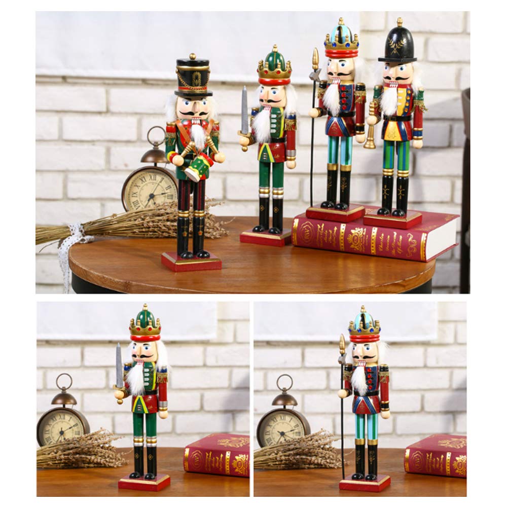 Soldados Cascanueces de Madera 30cm, Cascanueces Navideño para