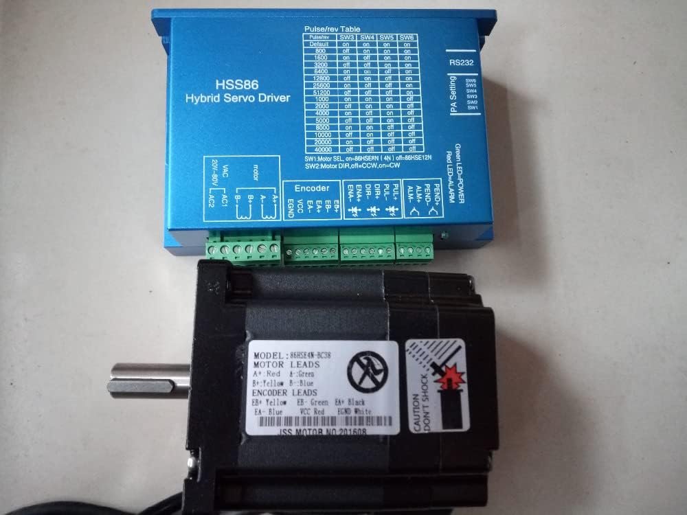 Davitu Motor Driver - 86HSE4N-BC38 Closed-loop stepper motor + HSS86 motor drives set Closed loop stepper series