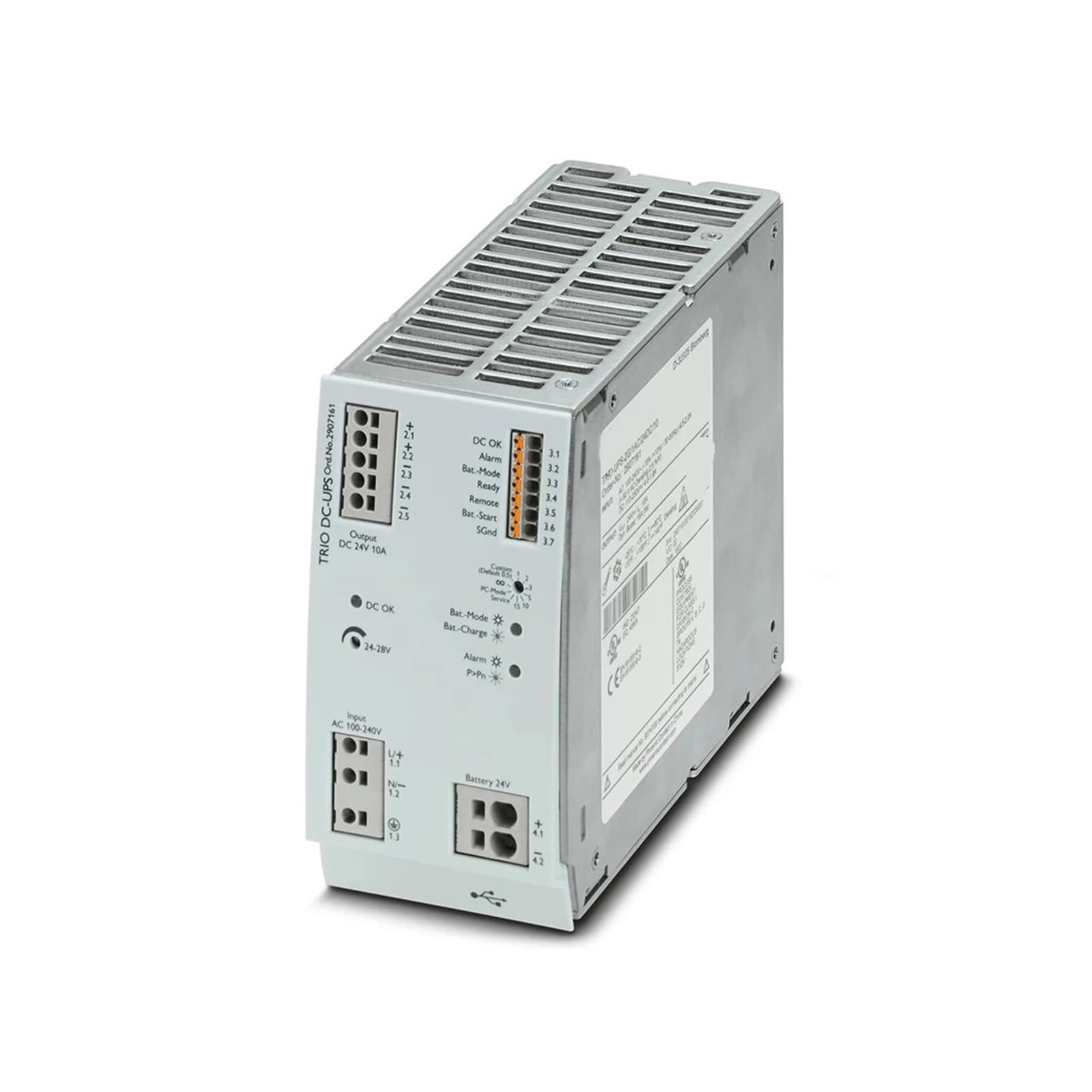 BFSYDLUJ 2907161 TRIO-UPS-2G/1AC/24DC/10 24VDC/10A Power Supply