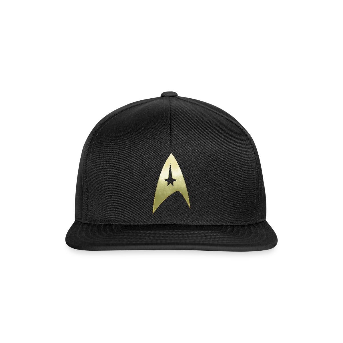 Spreadshirt Star Trek The Original Series Crew Uniform Snapback Cap, One Size, Black/Black