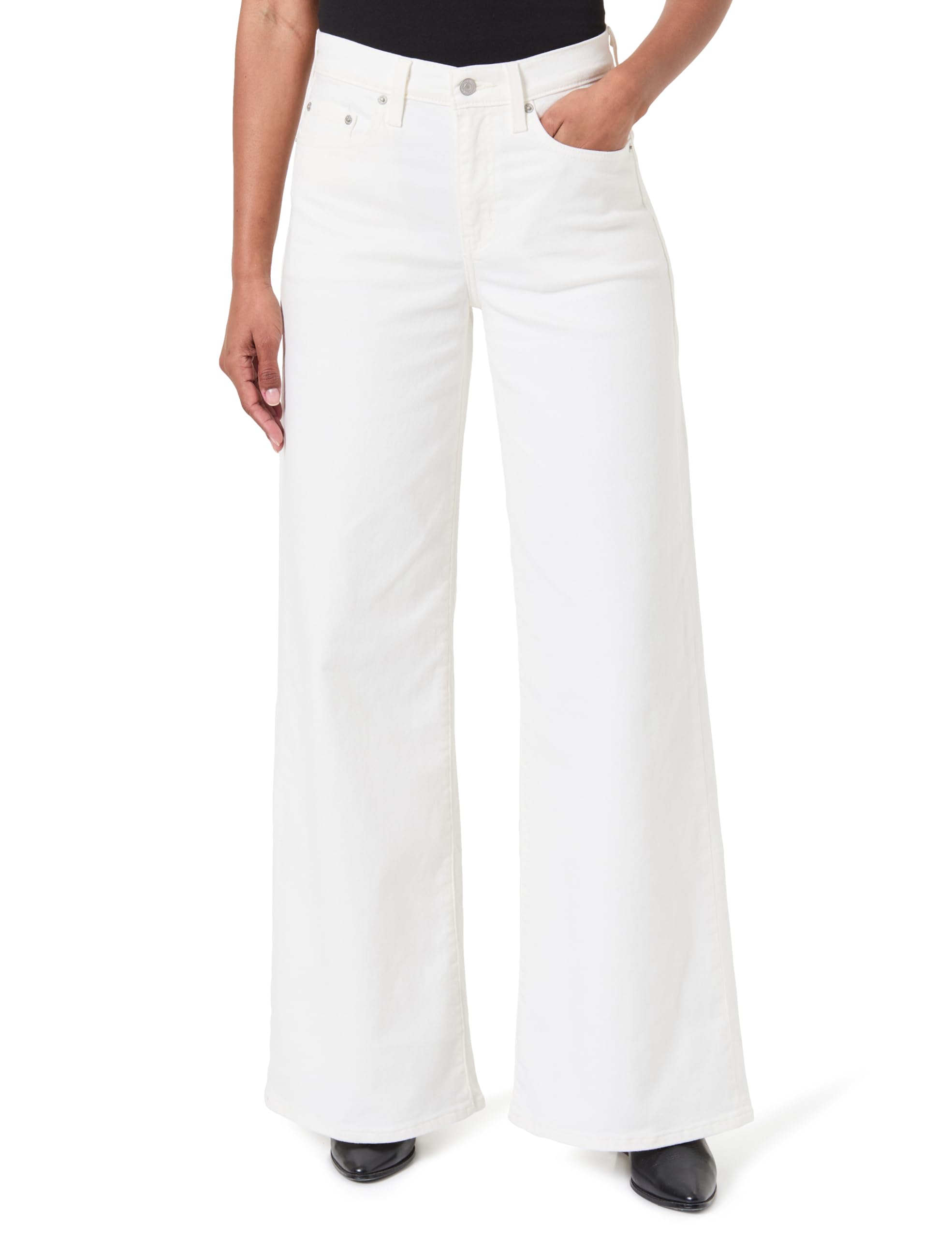 Levis White 728 Wide Leg Jeans