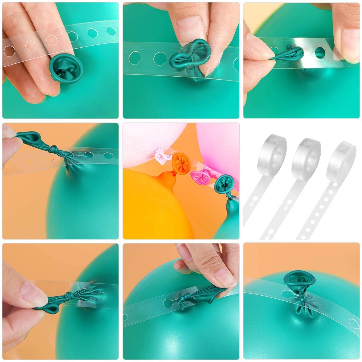 Kit Complet Ruban De Ballons 6 Rouleaux - Arche Ballon Garland Avec Colle, Pinces Et Outils Pour Mariage Et Anniversaire