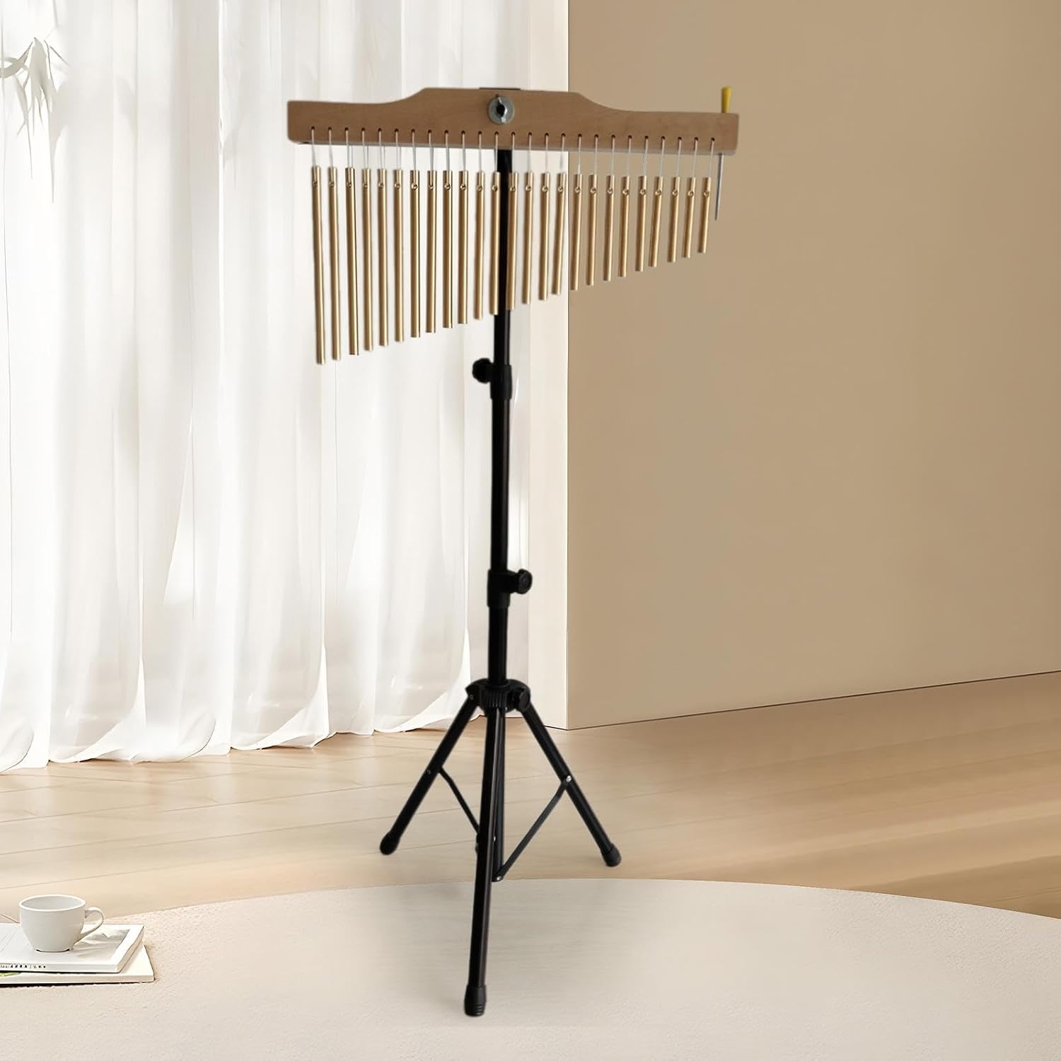 高さ調節可能なチャイムセットで風の音色を奏でます, スタイルc