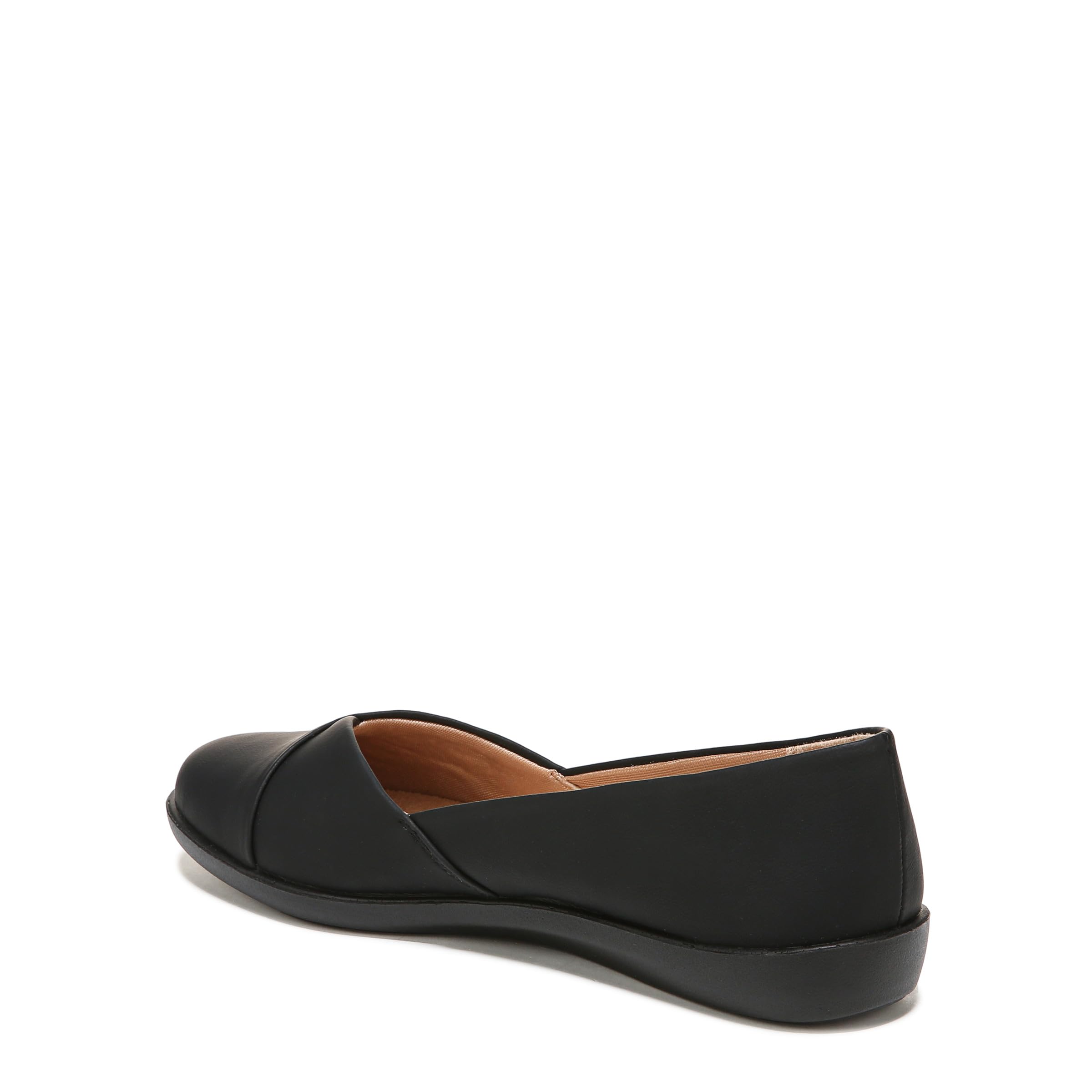LifeStride Womens Notorious Ballet Flat, Black, 8.5 US