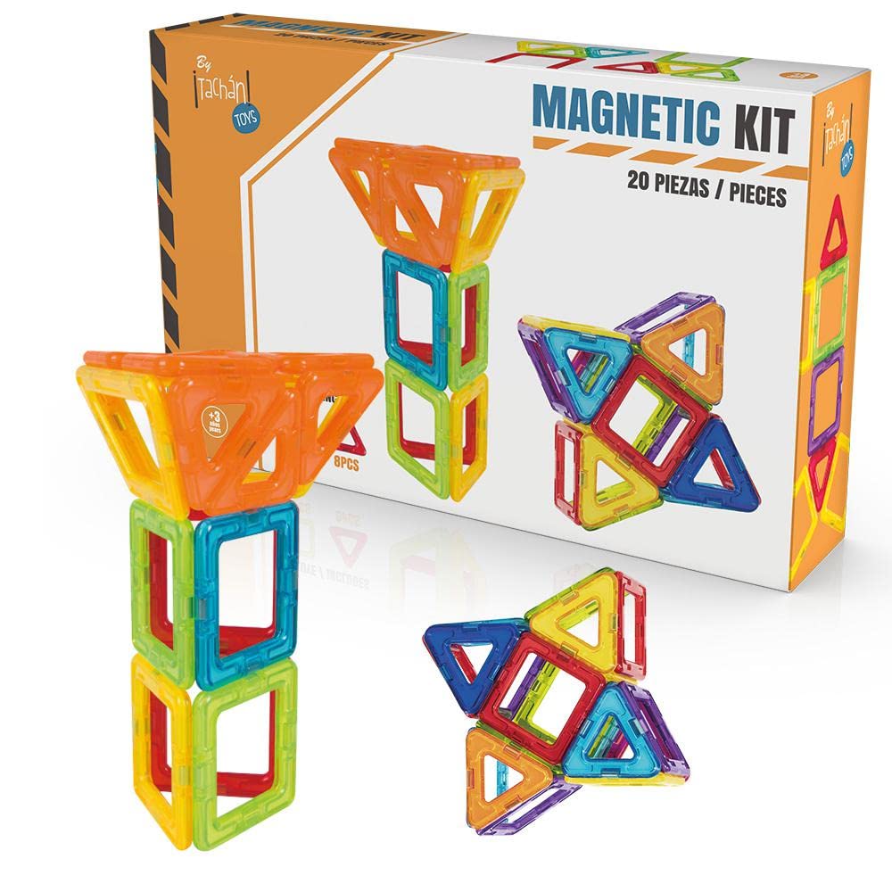 Gioco Magneti Automobili Magna Tiles Cars - Set Costruzione Magnetica 2 Pezzi Rosso E Viola