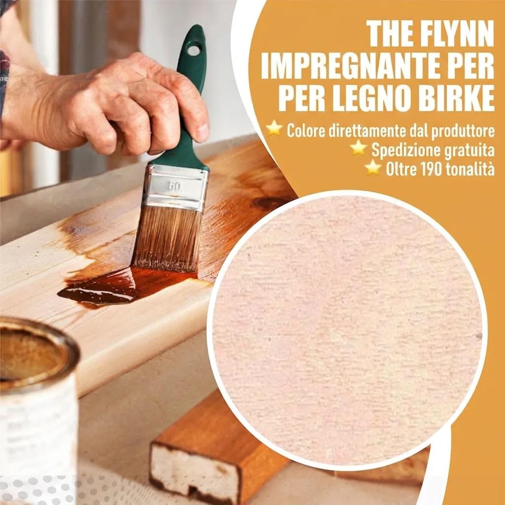 lakierobejca odporna na warunki atmosferyczne oddychająca odporna na UV olej do drewna (1 L, Brzoza) The Flynn