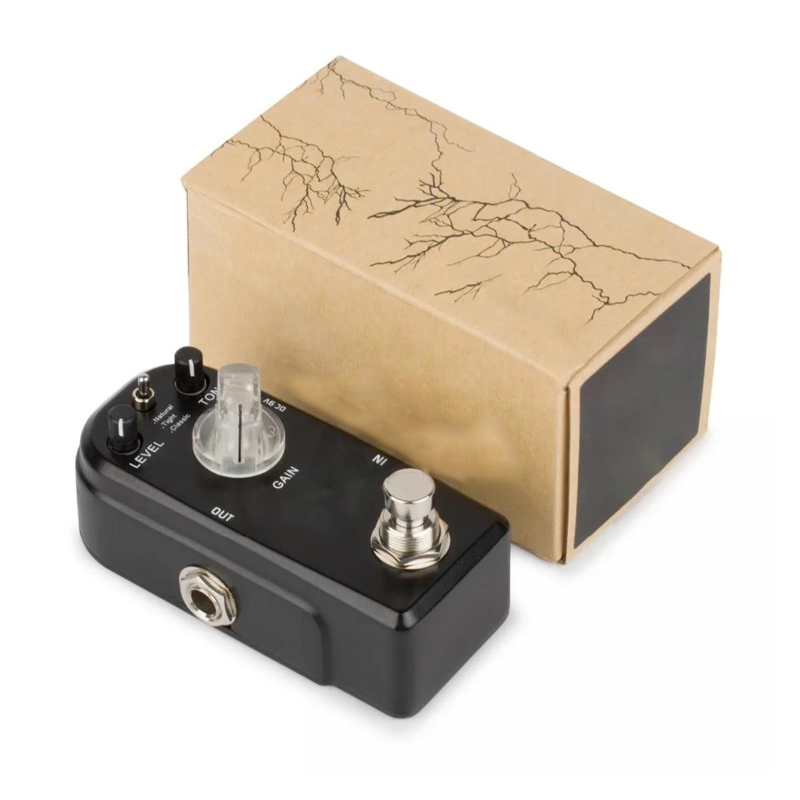Mini Pedał Efektów Gitarowych Distortion Z 3 Trybami I Profesjonalnymi Akcesoriami