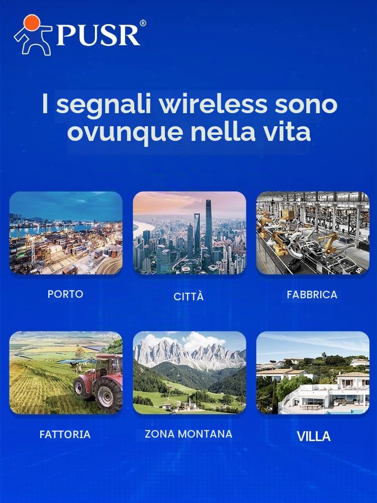 punto a punto/Multipunto Gigabit Wireless Bridge doppia banda 5.8G WiFi Ip64 a 2 KM 300Mbps ad alta velocità 8dBi Antenna ad alto guadagno Ponte senza fili CPE USR-ST508E