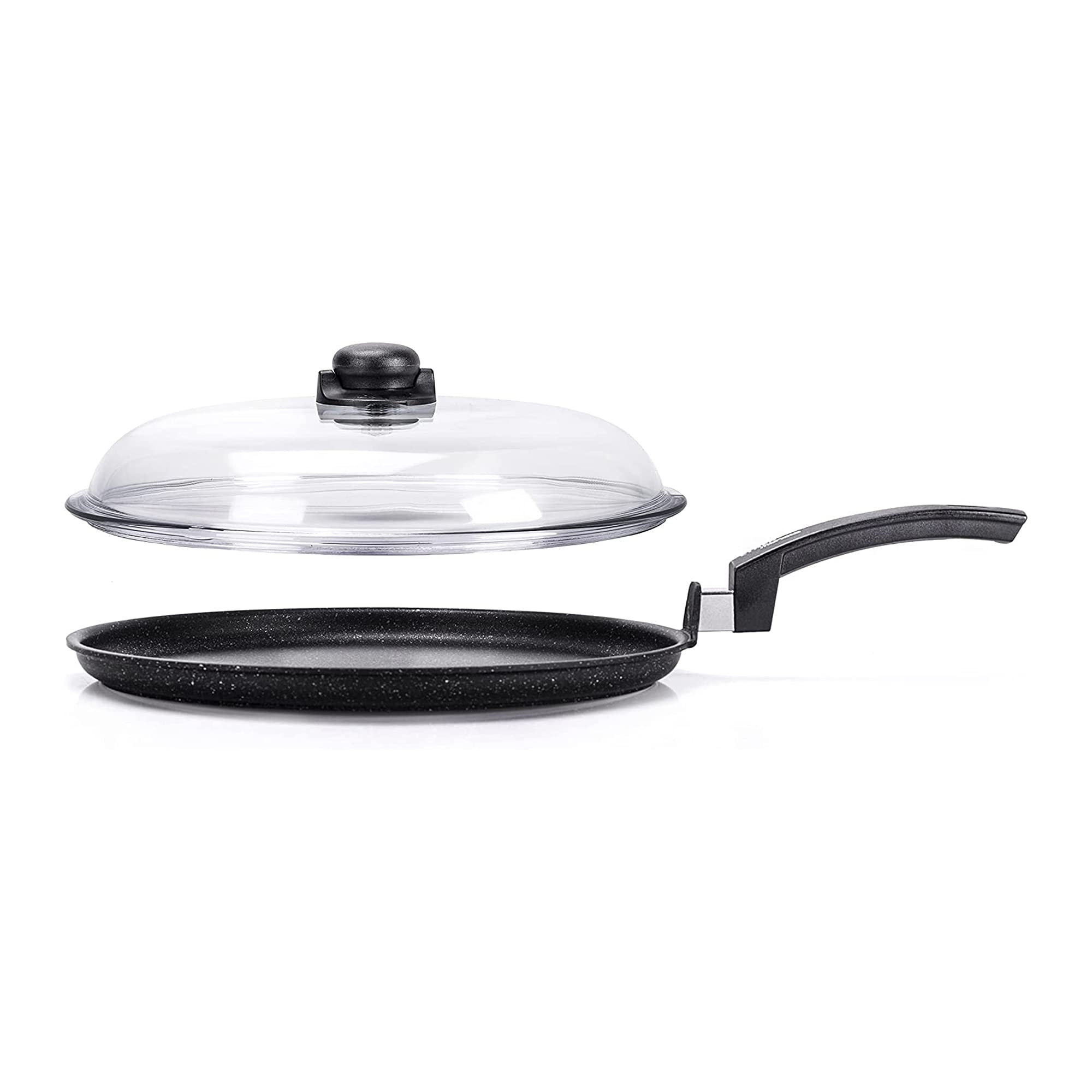 Moneta Borosilicato Coperchio Bombato 24 cm, Vetro