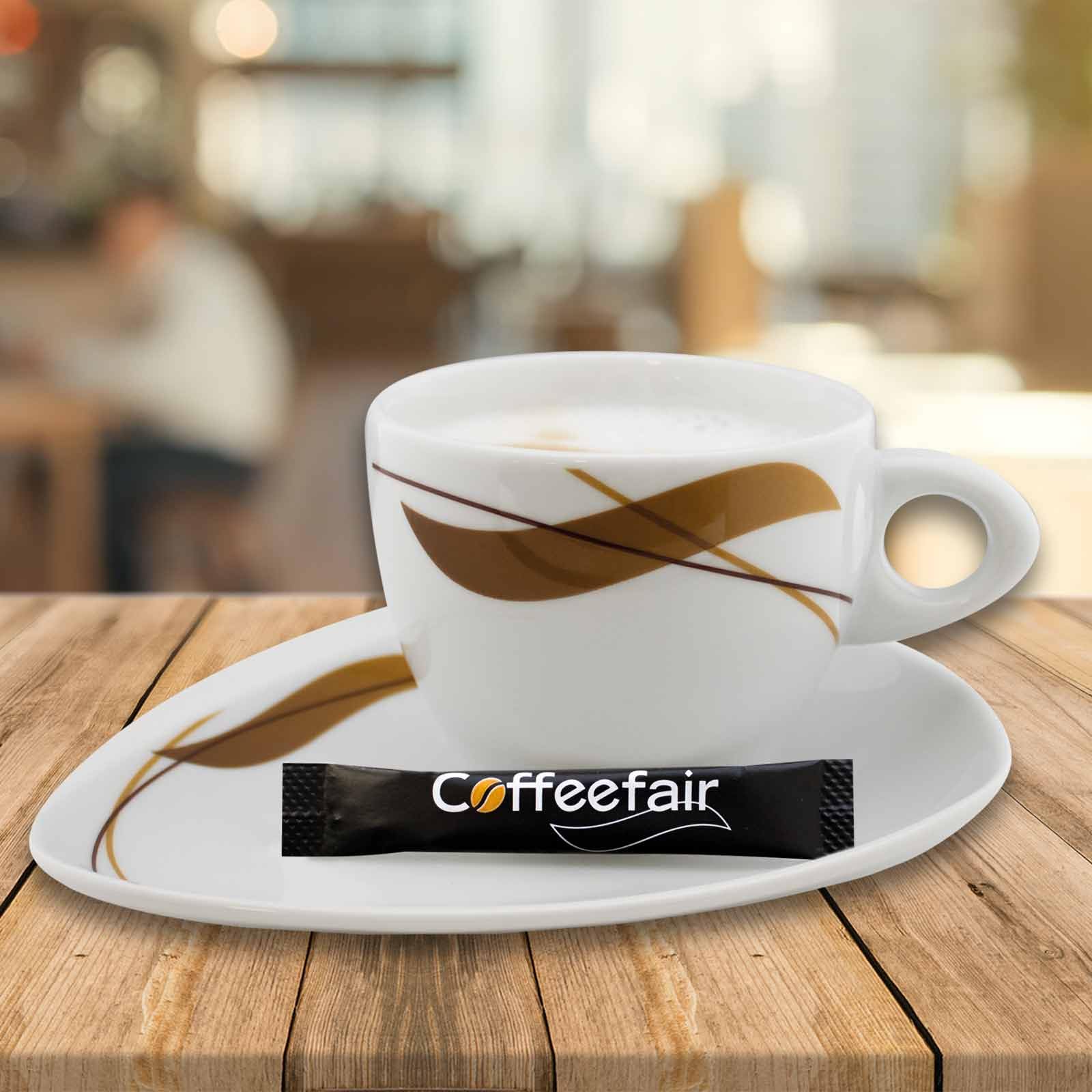 Set | Turm Kaffee-Sahne 2 x 240 Stk & Coffeefair Zucker-Sticks 1000 x 3,6g