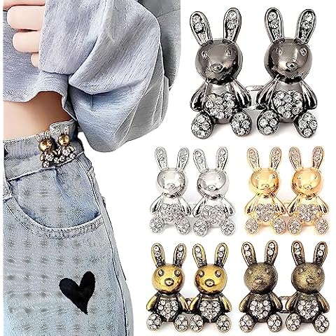 YHNTGB 5pcs Rabbit Button Pins Cover