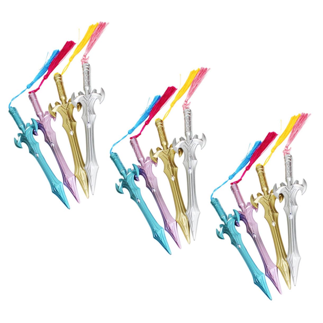 3 Set Penne Gel Creative Con Ciondolo Frange Per Scrittura Ufficio E Scuola Design Accattivante E Facili Trasportare Per Regali 12 Pezzi*3