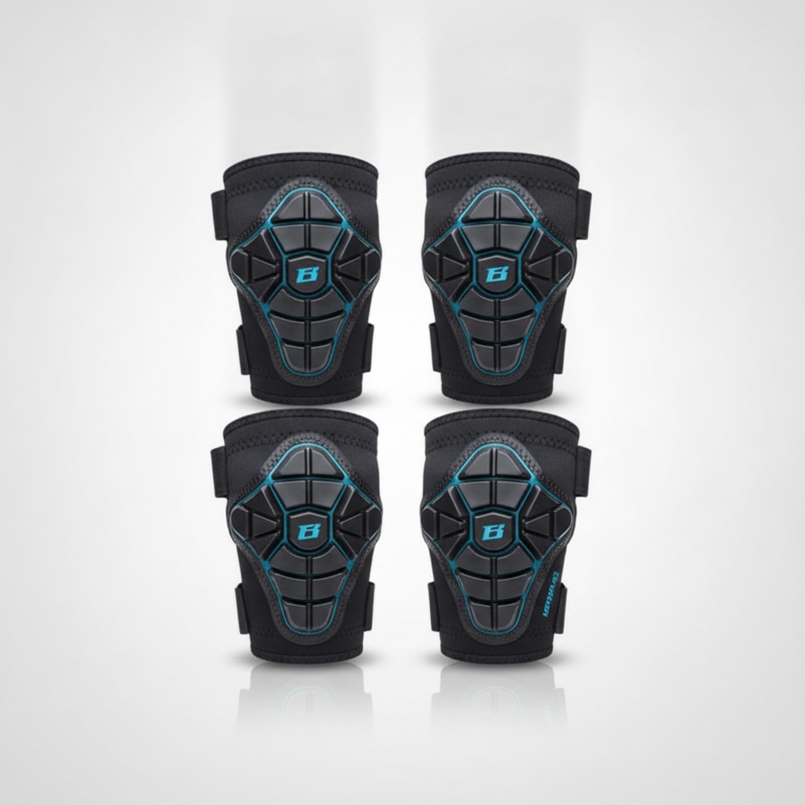 4 Piezas Rodilleras y con Guantes Ajustable Kit Protección con Guantes Ligero Infantiles para Principiantes