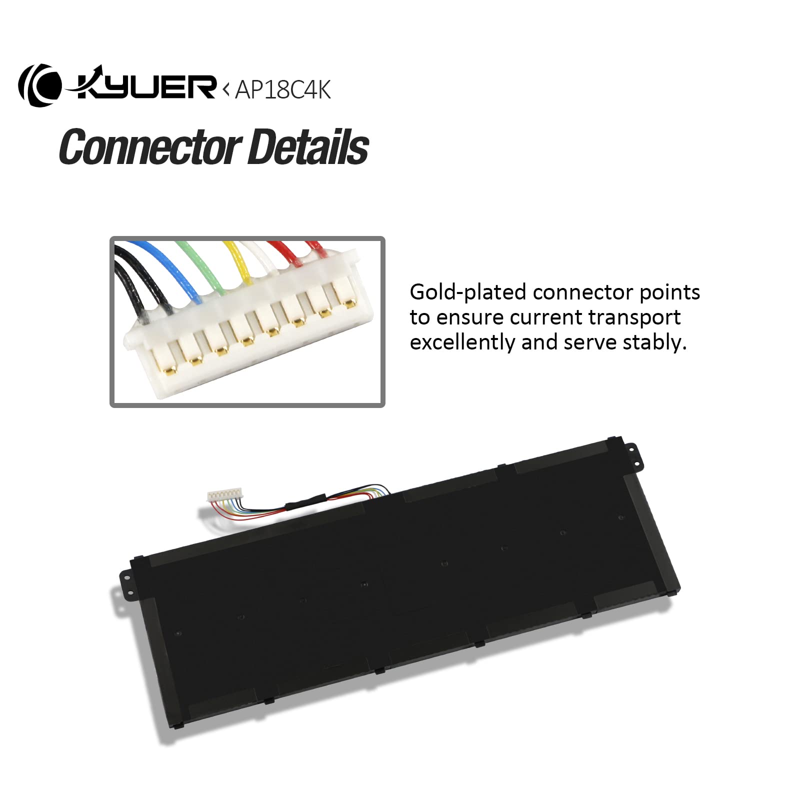 Notebook battery for Acer Aspire 5 A515-43 AP18C4K 11.4V 48Wh