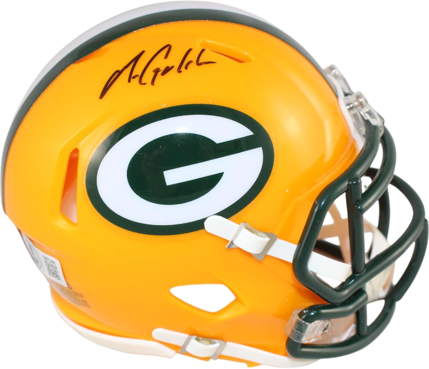 Matthew Golden Autographed/Signed Green Bay Spd Mini Helmet Beckett Witness