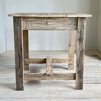 Amazon｜リサイクルウッド プチカフェテーブルカフェ風