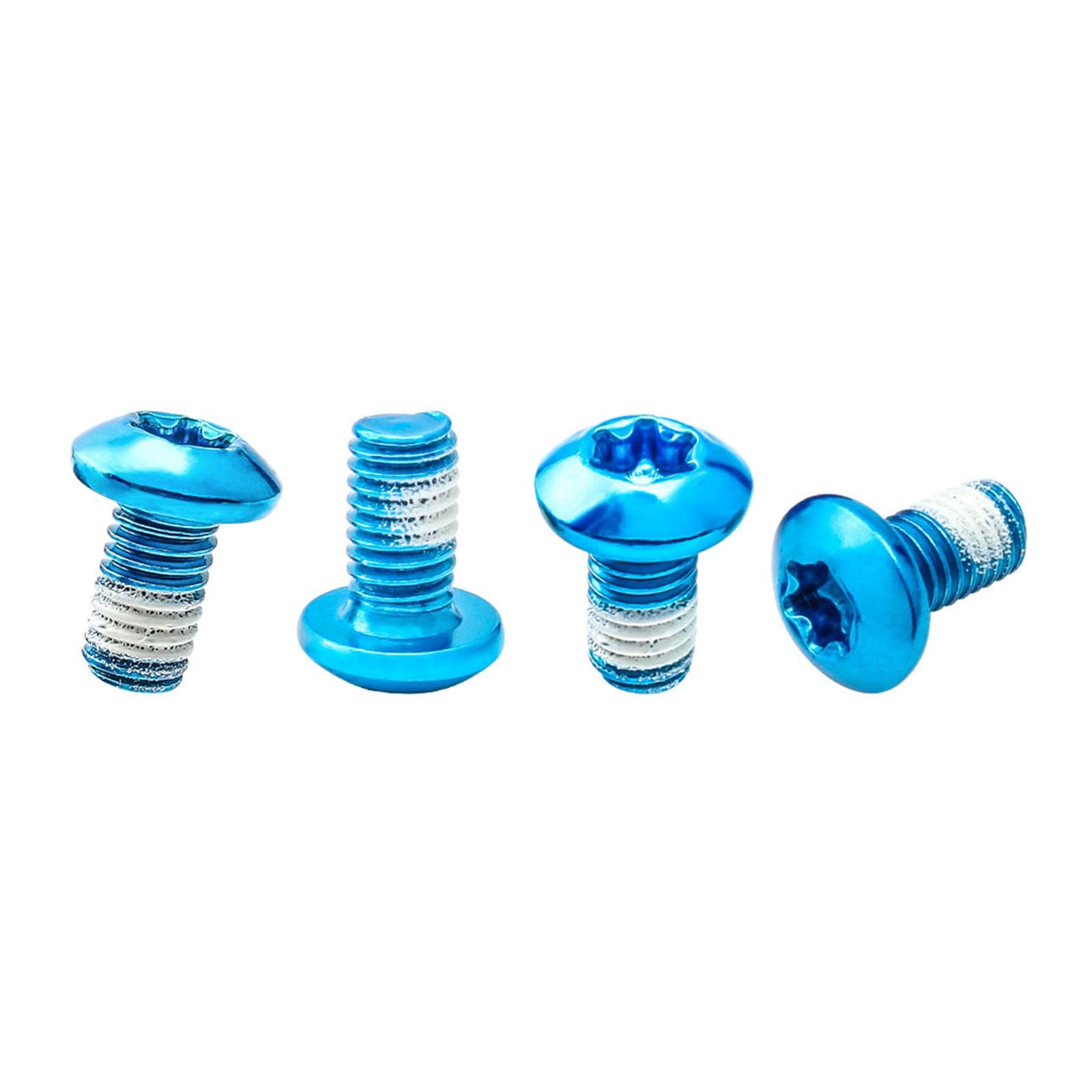 Calandis 12x Bike Disc Brake Rotor Bolt M5x9mm T25 Screw Water Cage Mount Bolt Blue