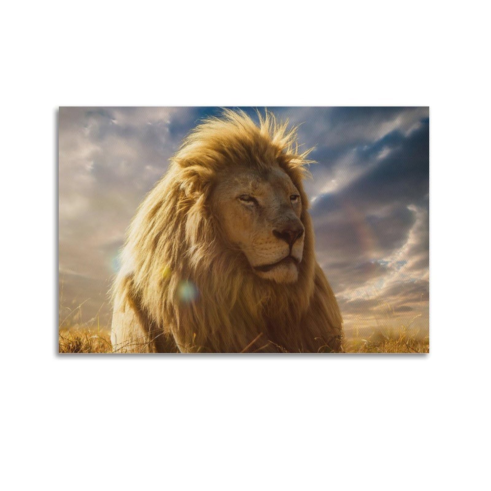 JTLFXY Animal Poster Lion at Sunset Poster Decorative Painting Canvas Wall Posters And Art Picture Print Modern Family Bedroom Decor Posters 20x30inch(50x75cm)