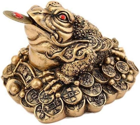 Feng-Shui Glücksanhänger - 12 Chinesische Münzen, Rot & Gold, 8x6x3cm Für Wohlstand