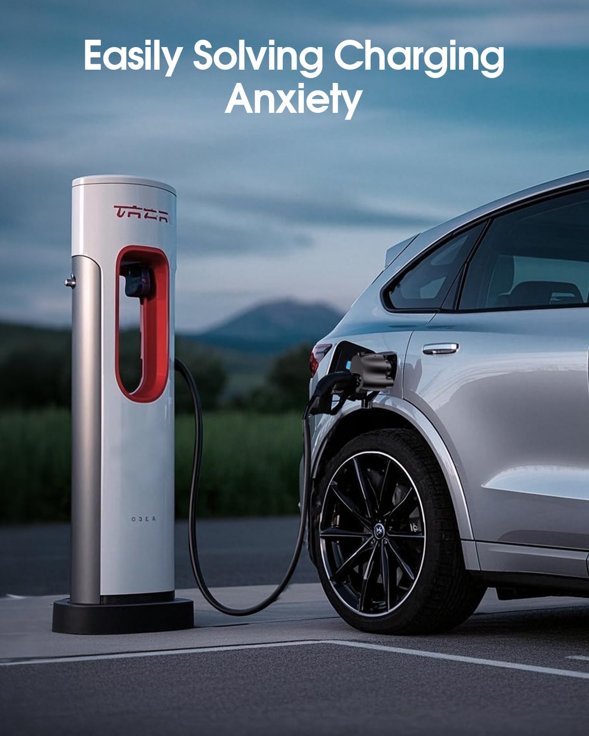 Adapter NACS na CCS (maks. 500 A 1000 V), szybkie ładowanie do 150 mil w zaledwie 15 minut, adapter NACS do CCS do Forda, GM, Volvo itp. EV, kompatybilna ładowarka Tesla i stacje
