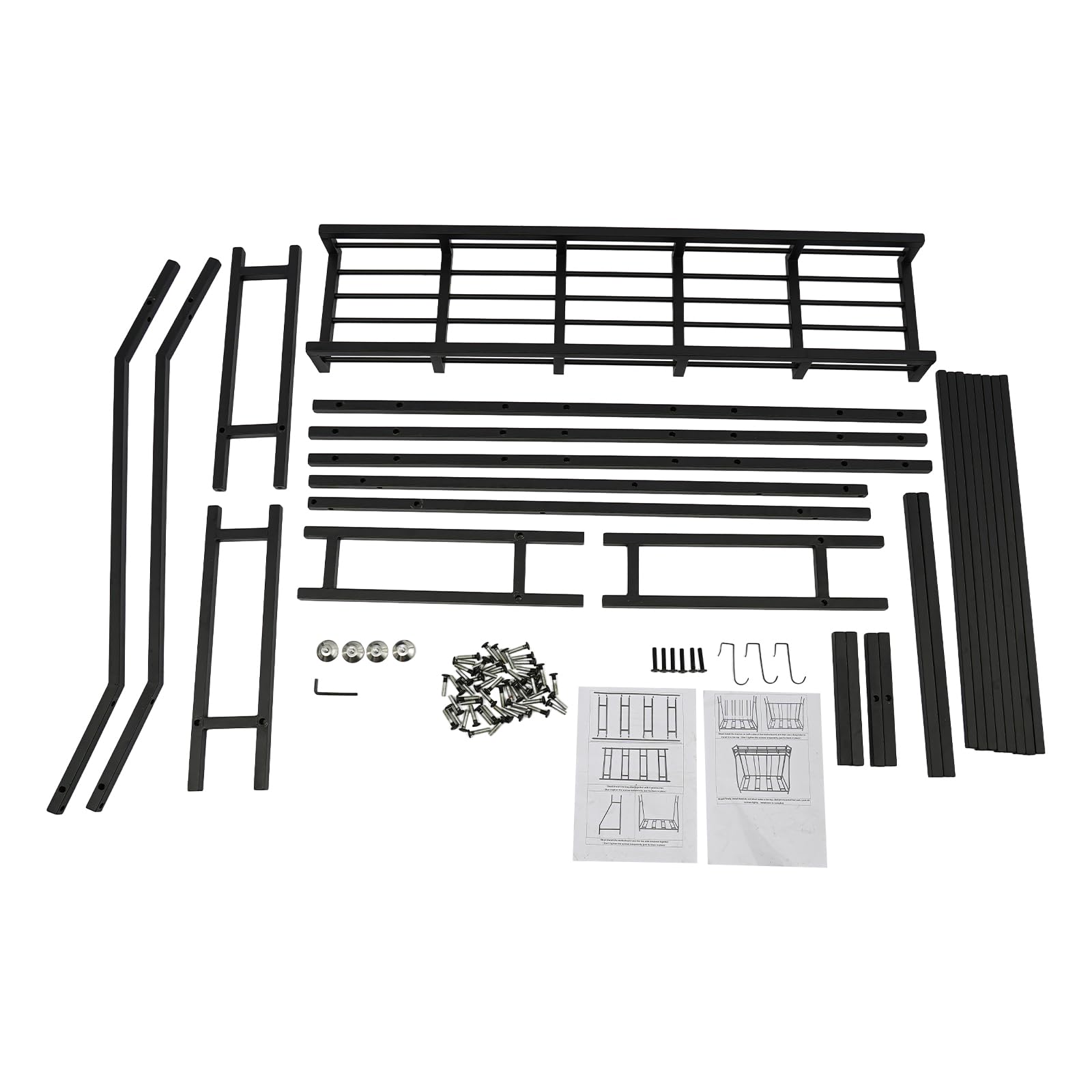 Fahrradständer Boden für 4 Fahrräder, mit Aufbewahrungskorb und 4 Haken, stabiler Metallrahmen, rostfrei und langlebig, platzsparendes Design, 100 kg Tragkraft, für Garage, Keller und Garten