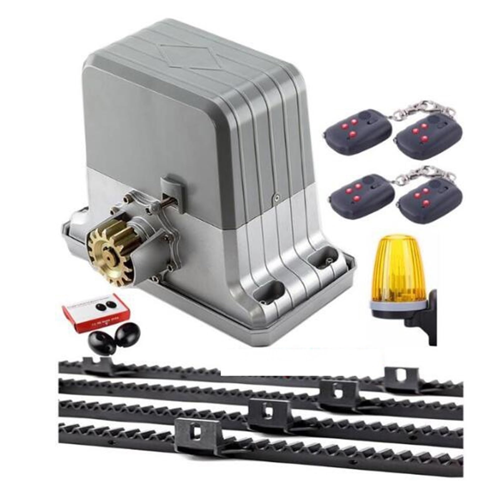 Automatic Gate Opener, DHL Free Waterproof Sliding Automatic Gate Opener 1800kg Motor Engine with 6m 7m 8m 9m Racks Optional(Kit14-8m)