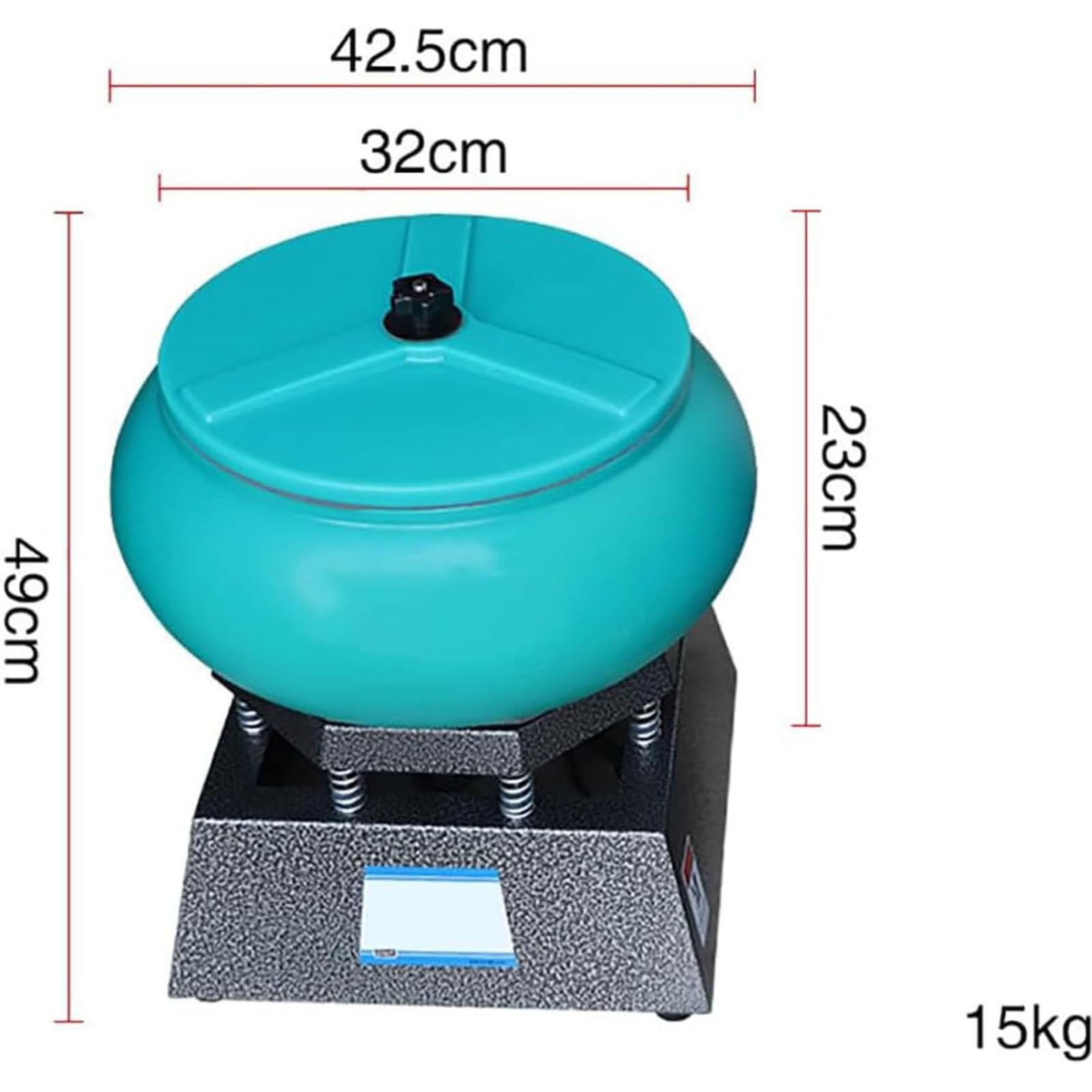 Vibrationspoliermaschine/Fassschleifer, Kapazität, Vibrationsstein-Tumbler, Schmuckpolierer, Messingbecher für Jade, Jadeit und Bienenwachspolitur