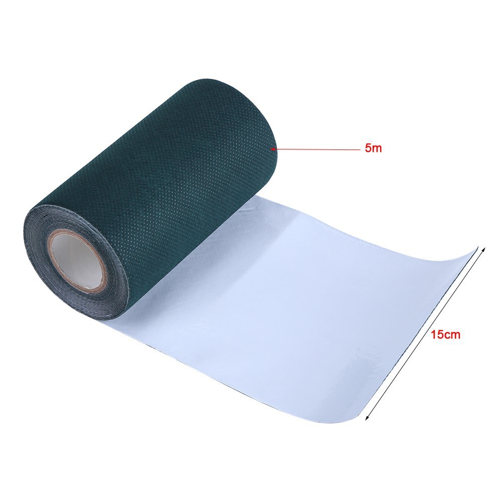 Ruban de Gazon Artificiel, 5mx15cm Ruban à Joint Gazon Artificiel Bande Jonction Gazon Artificiel Ruban Autocollant Gazon Artificiel pour Connecter de Faux Tapis d'herbe