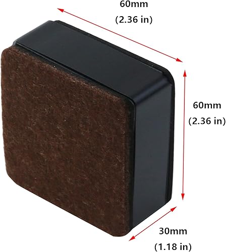 Miniatura 8 de Antrader Elevadores de muebles de forma redonda autoadhesivos, elevadores de mesa, sofá y gabinete, añade altura de 0.6 pulgadas, color negro