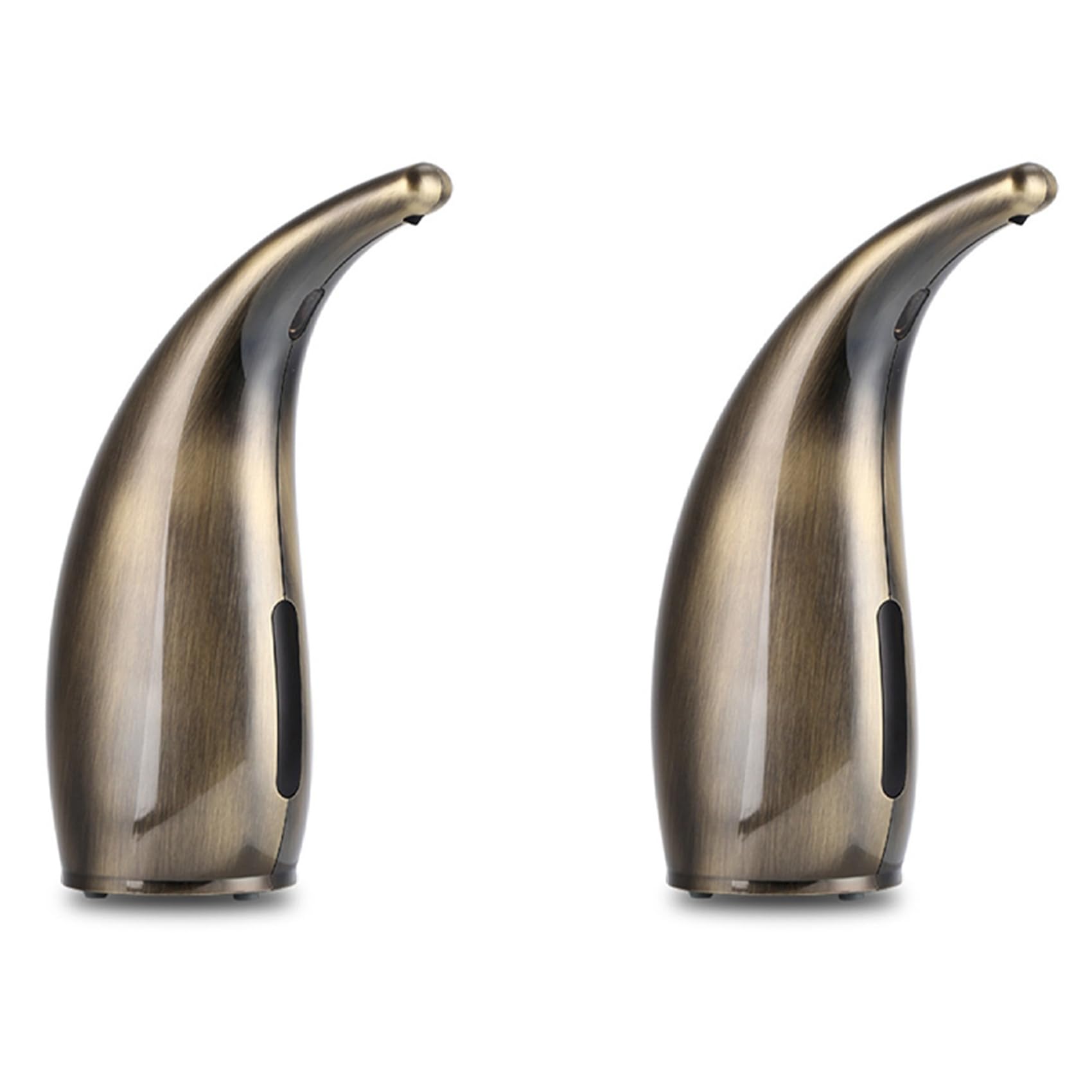 IJSDNVJNDX 2X 300Ml Automatic Soap Dispenser,Touchless Soap Dispenser,Hands-Free Dish Soap Dispenser for Kitchen Hotel Bronze