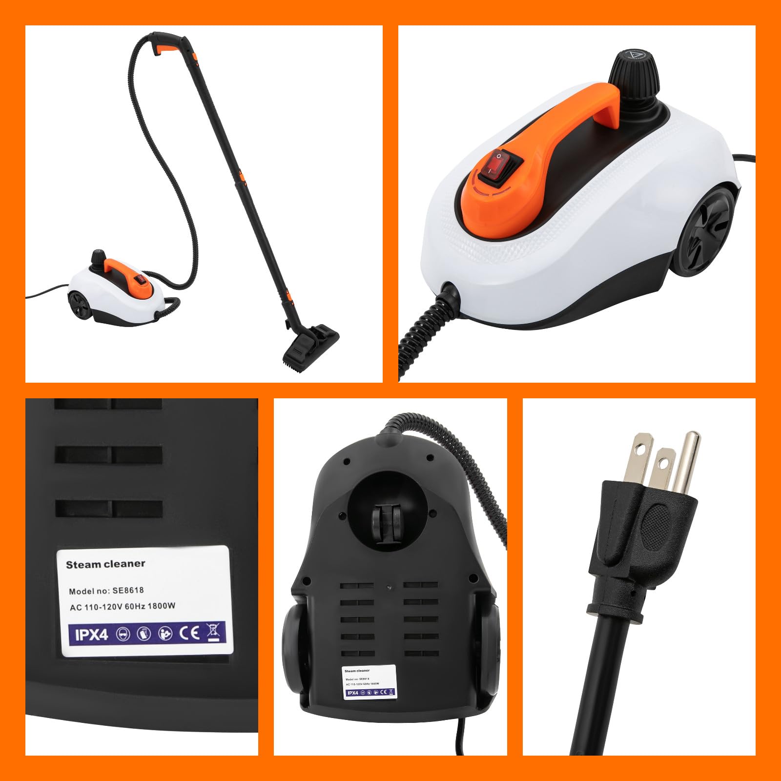 Amazon.com: Steam Cleaner, 1800W 54.1oz 72.5PSI High Temperature